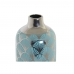 Vase DKD Home Decor 13 x 13 x 26 cm Porcelain Turquoise Oriental Chromed