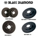Brzdové kotouče Black Diamond KBD1863CD Zadní Pevný Provrtaný