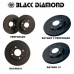 Tarcze Hamulcowe Black Diamond KBD1863CD Tylni Solid Wiercenie