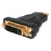HDMI - DVI adapteri Startech HDMIDVIMF            Musta