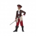 Kostým pre deti Viacfarebná Piráti (4 Kusy)