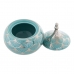 Ékszeres doboz DKD Home Decor Porcelán Türkizkék 14 x 14 x 17 cm