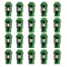 Set Møtrikker OMP 7075 Grøn 20 uds M14 x 1,25