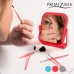 Primizima Spejl med Makeupbørster (sæt med 6 dele)