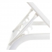 Sun-lounger DKD Home Decor reclining White PVC Aluminium (191 x 58 x 98 cm)
