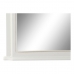 Стенно огледало DKD Home Decor 115 x 6 x 66 cm Кристал Кафяв Бял романтичен