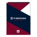 Dossier F.C. Barcelona Bleu Bordeaux A4