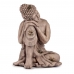 Dekorativ havefigur Buddha Grå Polyesterharpisk (34,5 x 54,5 x 31 cm)