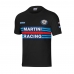 Férfi rövid ujjú póló Sparco Martini Racing Fekete