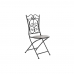 Vrtni stol DKD Home Decor Sort Keramik Multifarvet jern (39 x 50 x 93 cm)