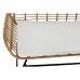 Garden sofa DKD Home Decor Brown Metal Polyester synthetic rattan (124 x 74 x 84 cm)  