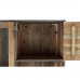 Дисплей-стенд DKD Home Decor Металл Стеклянный древесина акации Переработанная древесина 140 x 40 x 160 cm
