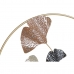 Decorazione da Parete DKD Home Decor Dorato Metallo Terracotta Foglia della pianta (103,5 x 7 x 67 cm)