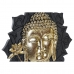 Koristehahmo DKD Home Decor 27 x 8 x 33,5 cm Musta Kullattu Buddha Itämainen (2 osaa)