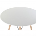 Jedálenský stôl DKD Home Decor Biela Čierna Prírodná Breza Drevo MDF 90 x 90 x 74 cm
