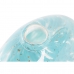 Vaza DKD Home Decor Modra Bela Kristal Sredozemsko 20 x 9,5 x 12 cm