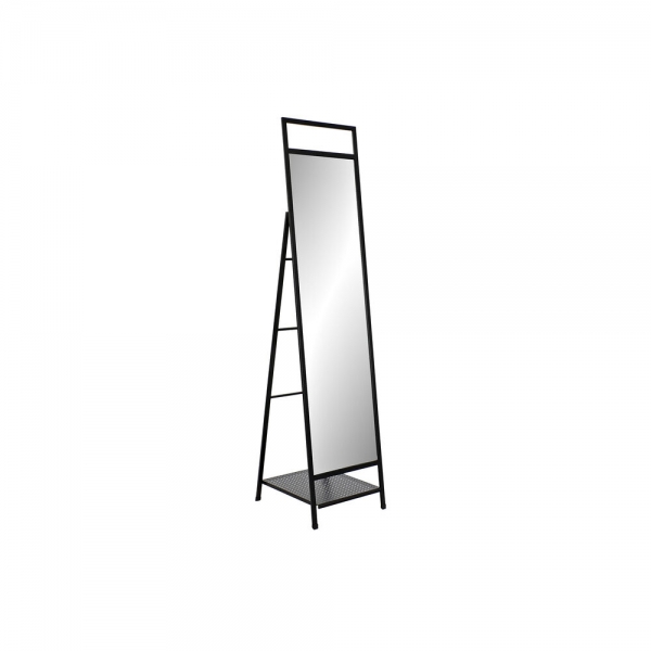 herhaling patroon Kader Staande spiegel DKD Home Decor 39 x 40 x 160 cm Spiegel Zwart Metaal Loft |  Koop tegen groothandelsprijs