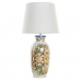 Lámpara de mesa DKD Home Decor Cerámica Lino Blanco (34 x 34 x 67 cm)