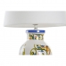 Lampe de bureau DKD Home Decor Céramique Lin Blanc (34 x 34 x 67 cm)
