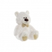 Αρκουδάκι DKD Home Decor Παπιγιόν Λευκό Χρυσό Μέταλλο Παιδικά Αρκούδα 30 x 40 cm 30 x 30 x 36 cm