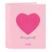 Krúžkové zakladače Safta Love Yourself Ružová A4 (27 x 33 x 6 cm)