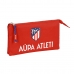 Trīsvietīgs futrālis Atlético Madrid Sarkans Tumši Zils (22 x 12 x 3 cm)
