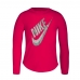 Langærmet T-shirt til Børn Nike C489S-A4Y Pink