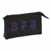 Trīsvietīgs futrālis BlackFit8 Urban Melns Tumši Zils (22 x 12 x 3 cm)