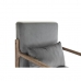 Armchair DKD Home Decor Natural Grey Linen Rubber wood (66 x 85 x 81 cm)