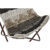 Garden chair DKD Home Decor Black Brown Cotton Iron (74 x 65 x 90 cm)