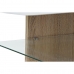 Postranní stolek DKD Home Decor Bílý Kaštanová Sklo Dřevo MDF 110 x 60 x 45 cm