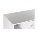 Lipasto DKD Home Decor Luonnollinen Metalli Valkoinen Kerma Melamiini (76 x 34 x 94 cm)