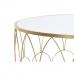 Set van 2 tafels DKD Home Decor Gouden 80 x 80 x 47 cm