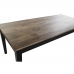 Jedálenský stôl DKD Home Decor Prírodná Čierna Kov Mangové drevo (200 x 90 x 75 cm)