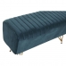 Bench DKD Home Decor   90 x 31 x 47 cm Metal Turquoise