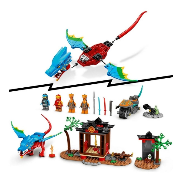 svamp Hula hop sammensnøret Playset Lego Ninjago Ninja Dragon Temple 161 Dele 71759 | Køb til engros  pris