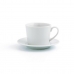 Dele kaffekopsæt Quid 001442 (12 pcs) Gennemsigtig Keramik 6 Dele 220 ml