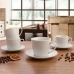 Dele kaffekopsæt Quid 001442 (12 pcs) Gennemsigtig Keramik 6 Dele 220 ml