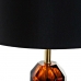 Lampă de Masă DKD Home Decor Metal Pânză Geam Chic (35 x 35 x 70 cm)