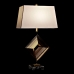 Настолна лампа DKD Home Decor Бял полиестер Метал Кристал 220 V Златен 60 W (43 x 25 x 75 cm)