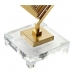 Lâmpada de mesa DKD Home Decor Branco Poliéster Metal Cristal 220 V Dourado 60 W (43 x 25 x 75 cm)