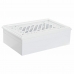 Κουτί-μπιζουτιέρα DKD Home Decor Ρολόγια 29 x 20 x 9,5 cm Κρυστάλλινο Λιλά Λευκό Ξύλο MDF