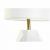 Lâmpada de mesa DKD Home Decor Branco Poliéster Metal Cerâmica 220 V Dourado 50 W (20 x 20 x 37 cm)