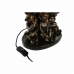 Pöytälamppu DKD Home Decor Musta Kullattu Polyesteri Hartsi Apina (31 x 31 x 48 cm)