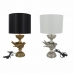 Pöytälamppu DKD Home Decor Hopeinen Kullattu Hartsi 220 V 50 W 23 x 23 x 46 cm (2 osaa)