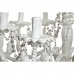 Taklys DKD Home Decor Hvit Metall Plast 40 W Romantisk Strippet ned 220 V 70 x 70 x 63 cm