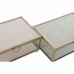 Κουτί-μπιζουτιέρα DKD Home Decor Μπεζ Ροζ Κρυστάλλινο Σίδερο Πλαστική ύλη 15 x 10 x 6 cm (x2)