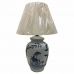 Svetilka namizna DKD Home Decor Modra Bela Porcelan Slon (40 x 40 x 60 cm)