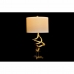 Desk lamp DKD Home Decor White Golden Resin Crystal 50 W 220 V 38 x 38 x 75 cm