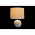 Bordlampe DKD Home Decor Hvit Gyllen Metall 50 W 220 V 36 x 36 x 52 cm